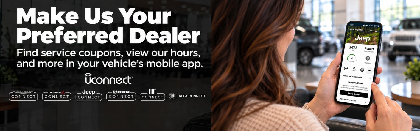 uconnect® make us your preferred dealer | Bayou Chrysler Dodge Jeep Ram in LaPlace LA