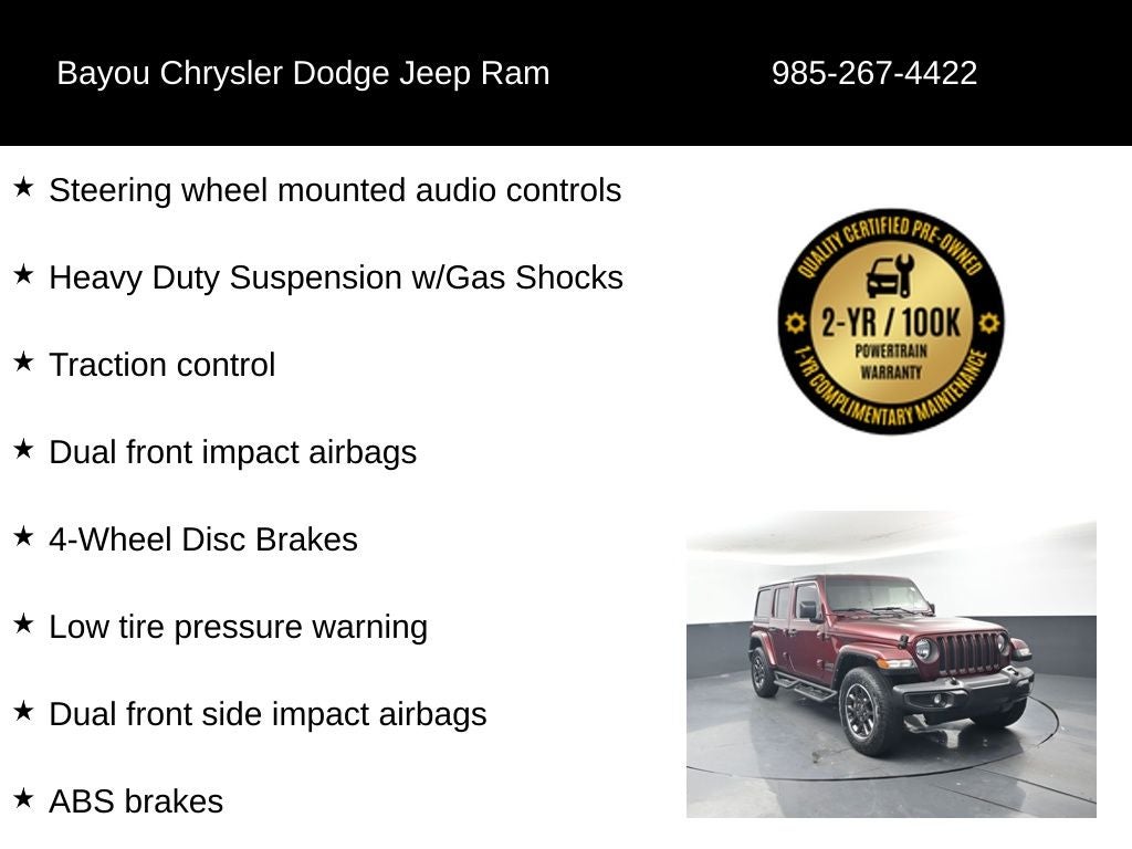 2021 Jeep Wrangler Unlimited 80th Anniversary 4x4