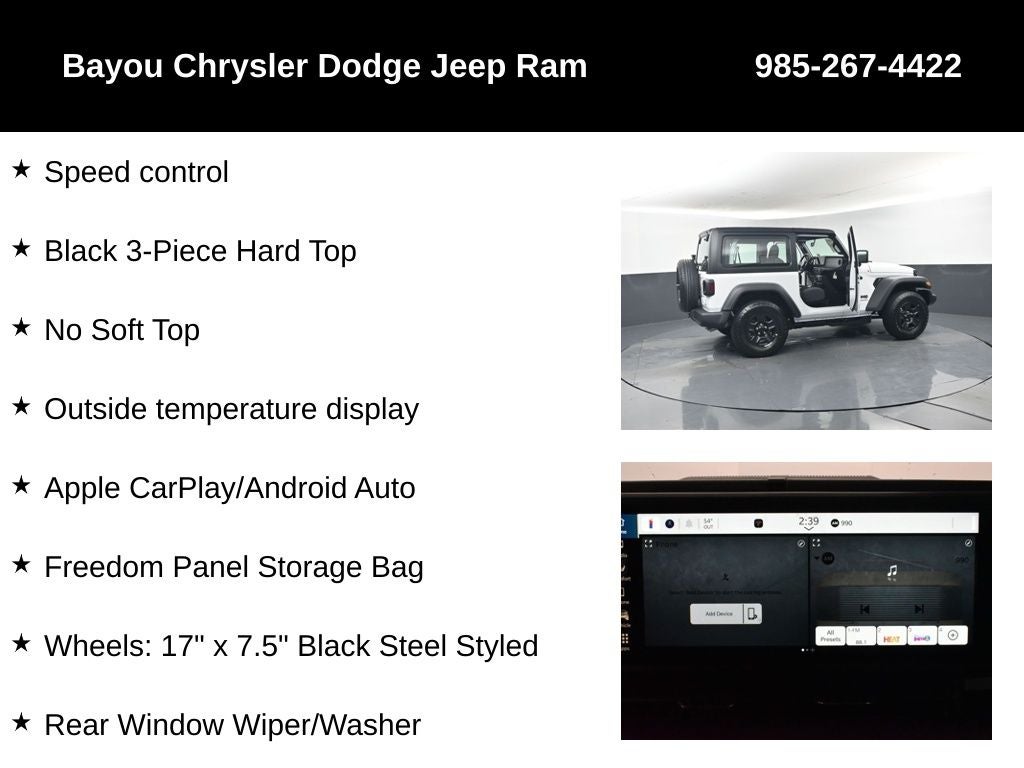 2026 Jeep Wrangler WRANGLER 2-DOOR SPORT