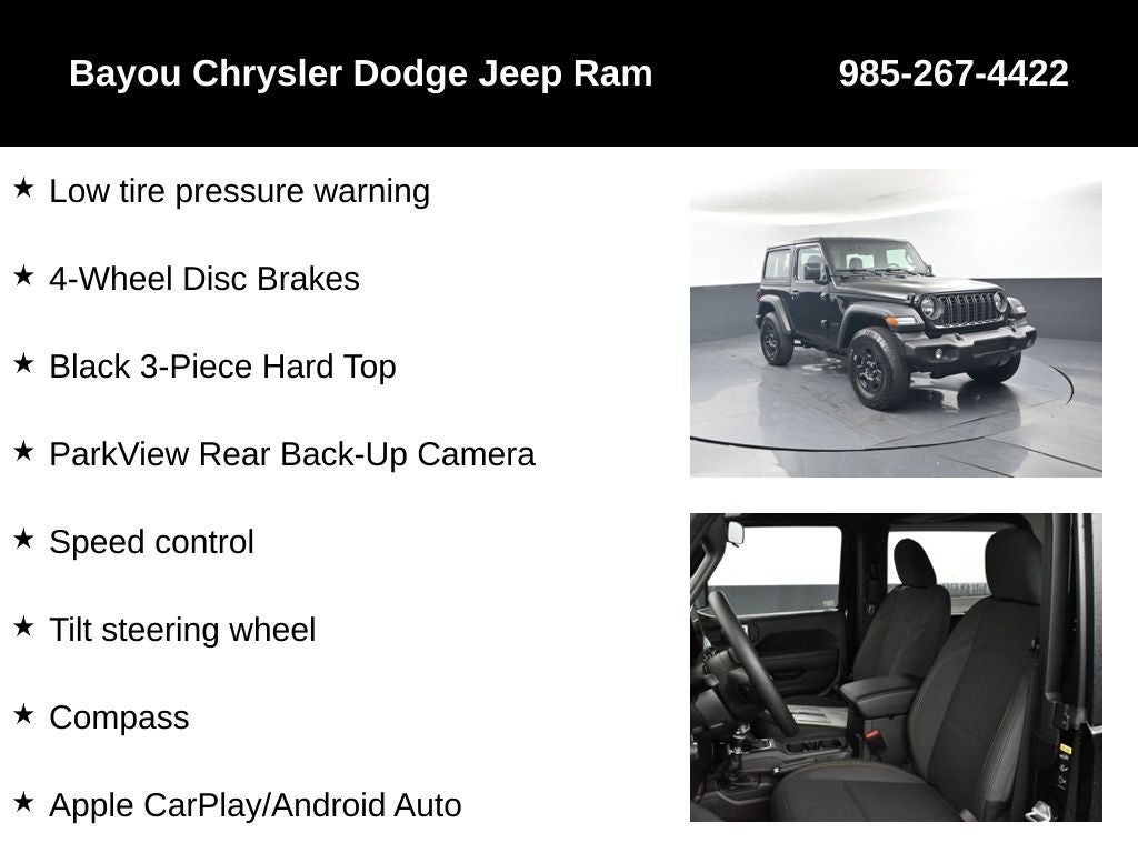 2026 Jeep Wrangler WRANGLER 2-DOOR SPORT