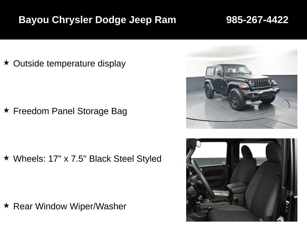 2026 Jeep Wrangler WRANGLER 2-DOOR SPORT