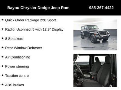 2026 Jeep Wrangler WRANGLER 2-DOOR SPORT