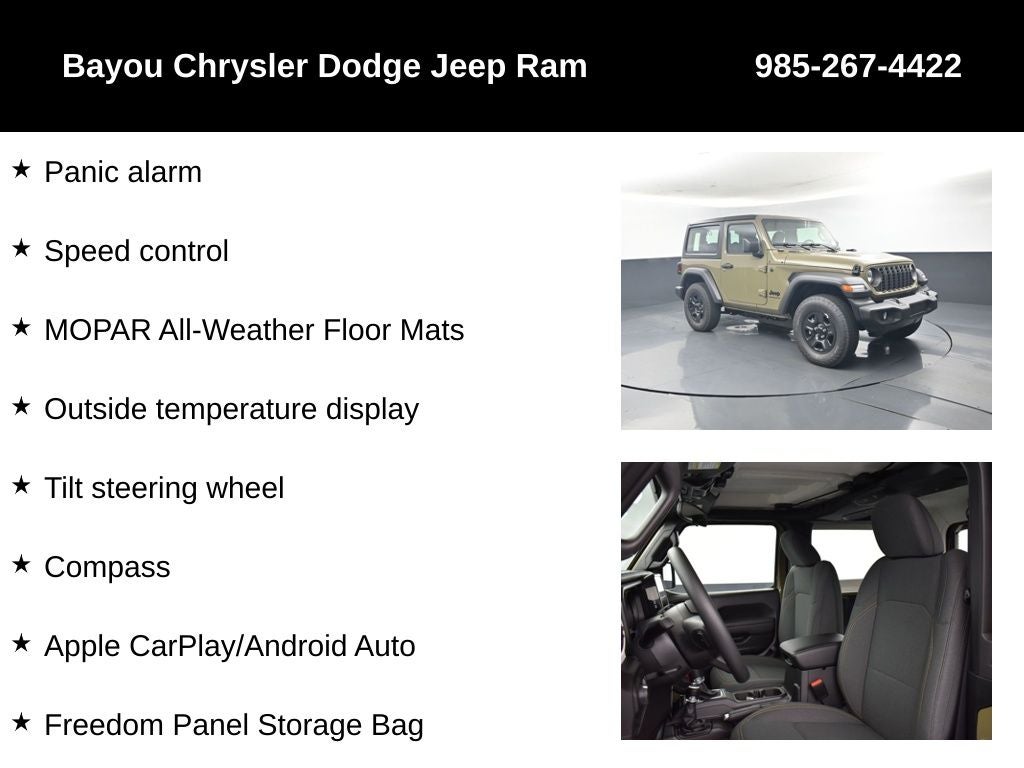 2026 Jeep Wrangler WRANGLER 2-DOOR SPORT