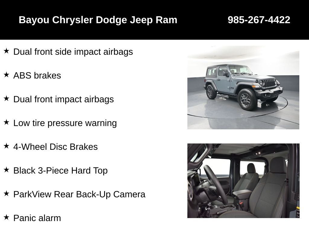 2026 Jeep Wrangler WRANGLER 2-DOOR SPORT