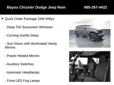 2026 Jeep Wrangler WRANGLER 4-DOOR WILLYS