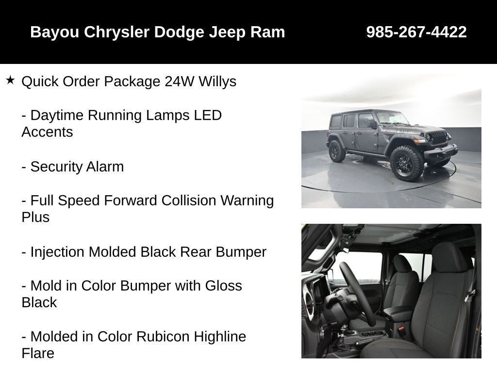 2026 Jeep Wrangler WRANGLER 4-DOOR WILLYS