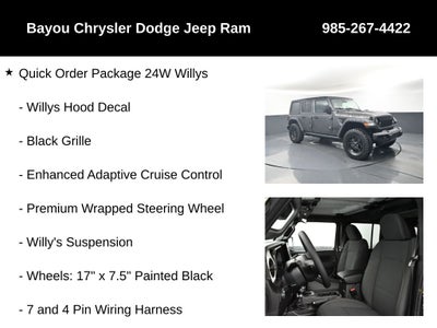 2026 Jeep Wrangler WRANGLER 4-DOOR WILLYS