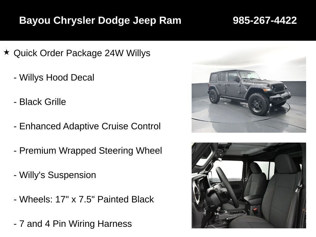 2026 Jeep Wrangler WRANGLER 4-DOOR WILLYS