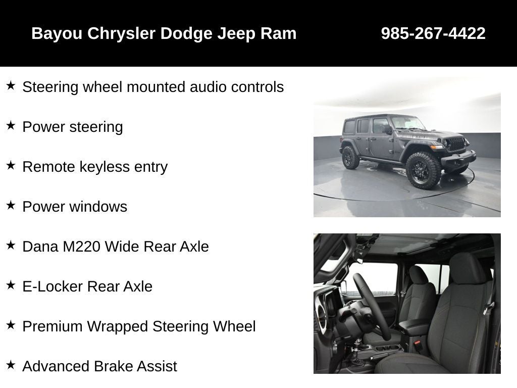 2026 Jeep Wrangler WRANGLER 4-DOOR WILLYS