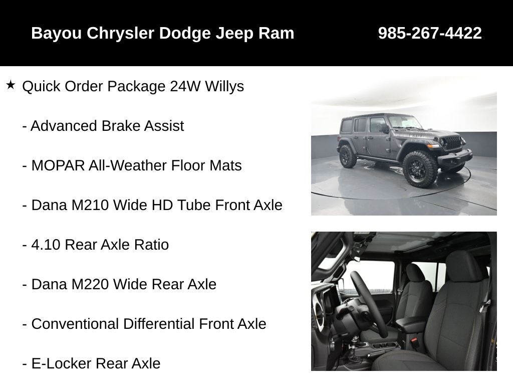 2026 Jeep Wrangler WRANGLER 4-DOOR WILLYS