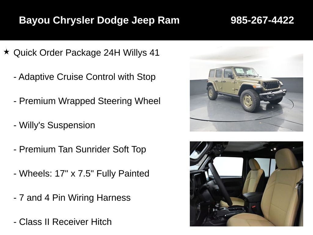 2026 Jeep Wrangler WRANGLER 4-DOOR WILLYS '41