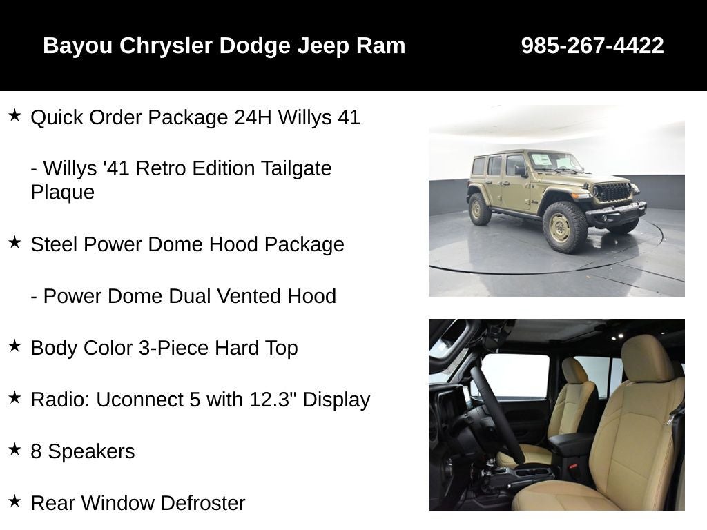 2026 Jeep Wrangler WRANGLER 4-DOOR WILLYS '41