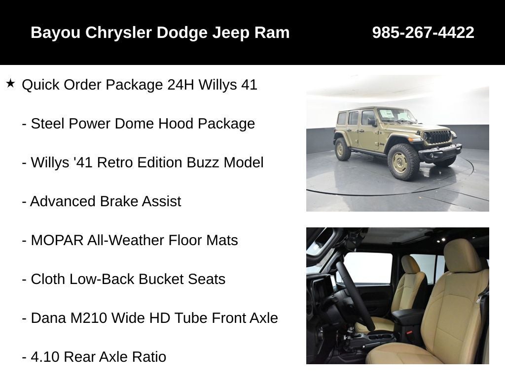 2026 Jeep Wrangler WRANGLER 4-DOOR WILLYS '41