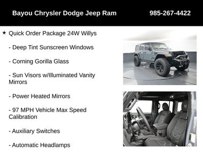 2025 Jeep Wrangler WRANGLER 4-DOOR WILLYS SCA Black Widow