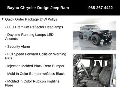 2025 Jeep Wrangler WRANGLER 4-DOOR WILLYS SCA Black Widow