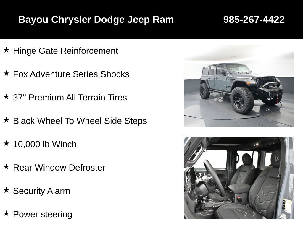 2025 Jeep Wrangler WRANGLER 4-DOOR WILLYS SCA Black Widow