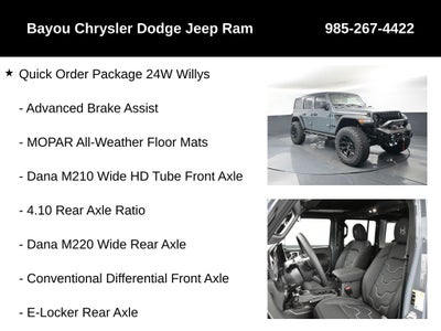 2025 Jeep Wrangler WRANGLER 4-DOOR WILLYS SCA Black Widow