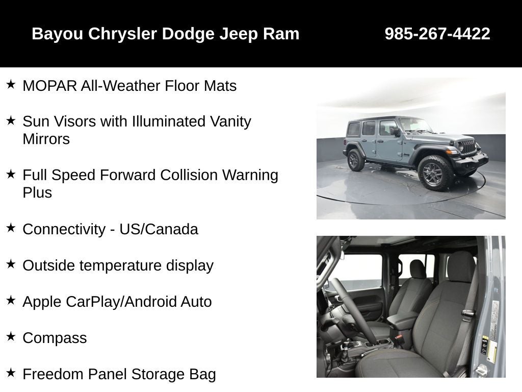 2026 Jeep Wrangler WRANGLER 4-DOOR SPORT S