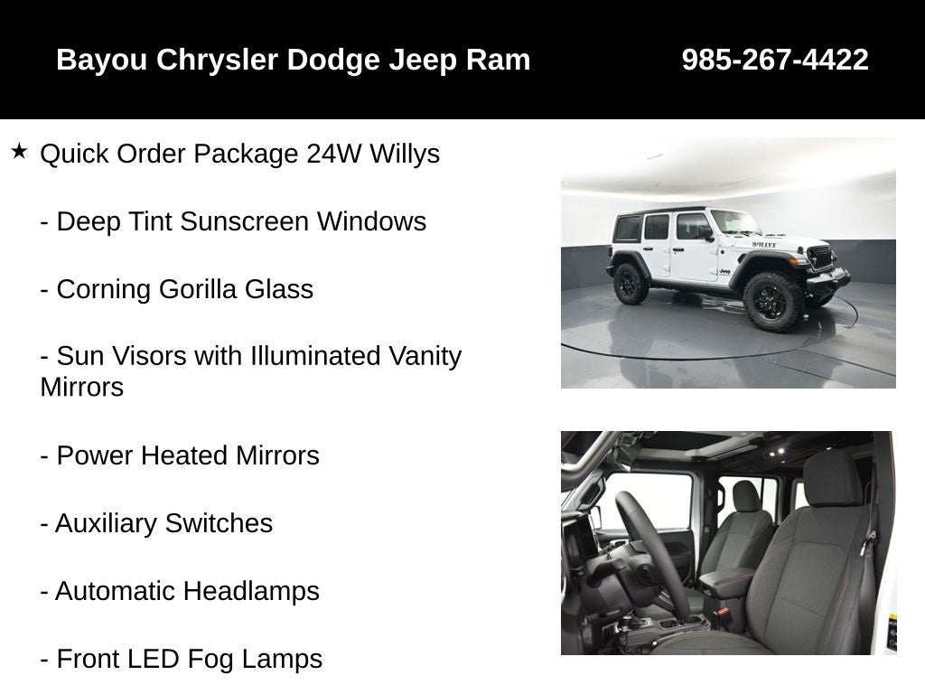 2026 Jeep Wrangler WRANGLER 4-DOOR WILLYS