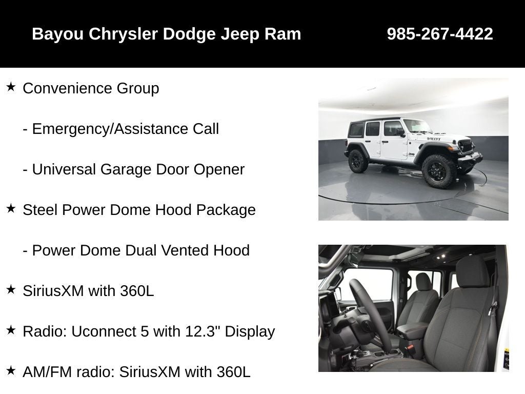 2026 Jeep Wrangler WRANGLER 4-DOOR WILLYS