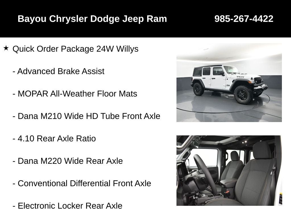 2026 Jeep Wrangler WRANGLER 4-DOOR WILLYS