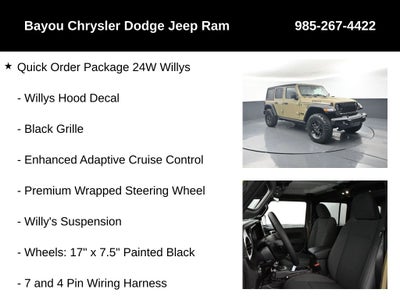 2026 Jeep Wrangler WRANGLER 4-DOOR WILLYS