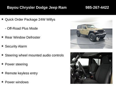 2026 Jeep Wrangler WRANGLER 4-DOOR WILLYS