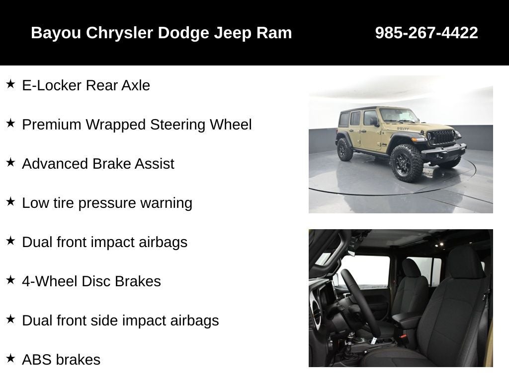 2026 Jeep Wrangler WRANGLER 4-DOOR WILLYS