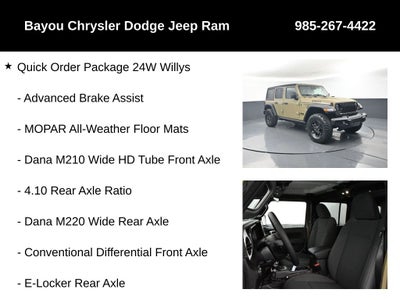 2026 Jeep Wrangler WRANGLER 4-DOOR WILLYS