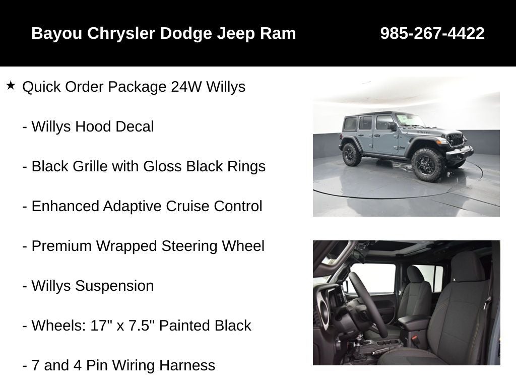 2026 Jeep Wrangler WRANGLER 4-DOOR WILLYS