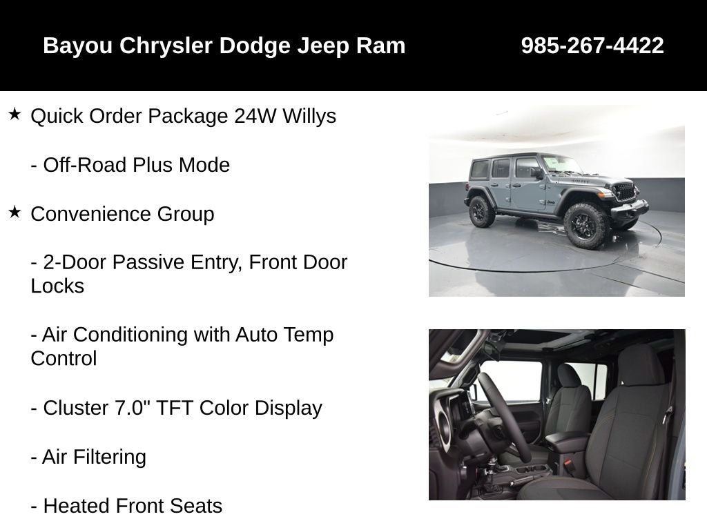 2026 Jeep Wrangler WRANGLER 4-DOOR WILLYS