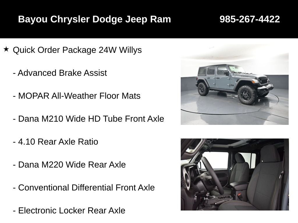 2026 Jeep Wrangler WRANGLER 4-DOOR WILLYS
