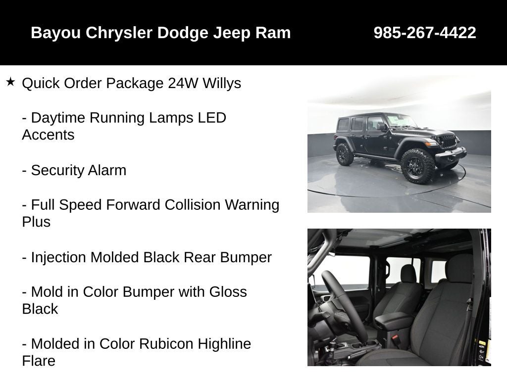 2026 Jeep Wrangler WRANGLER 4-DOOR WILLYS