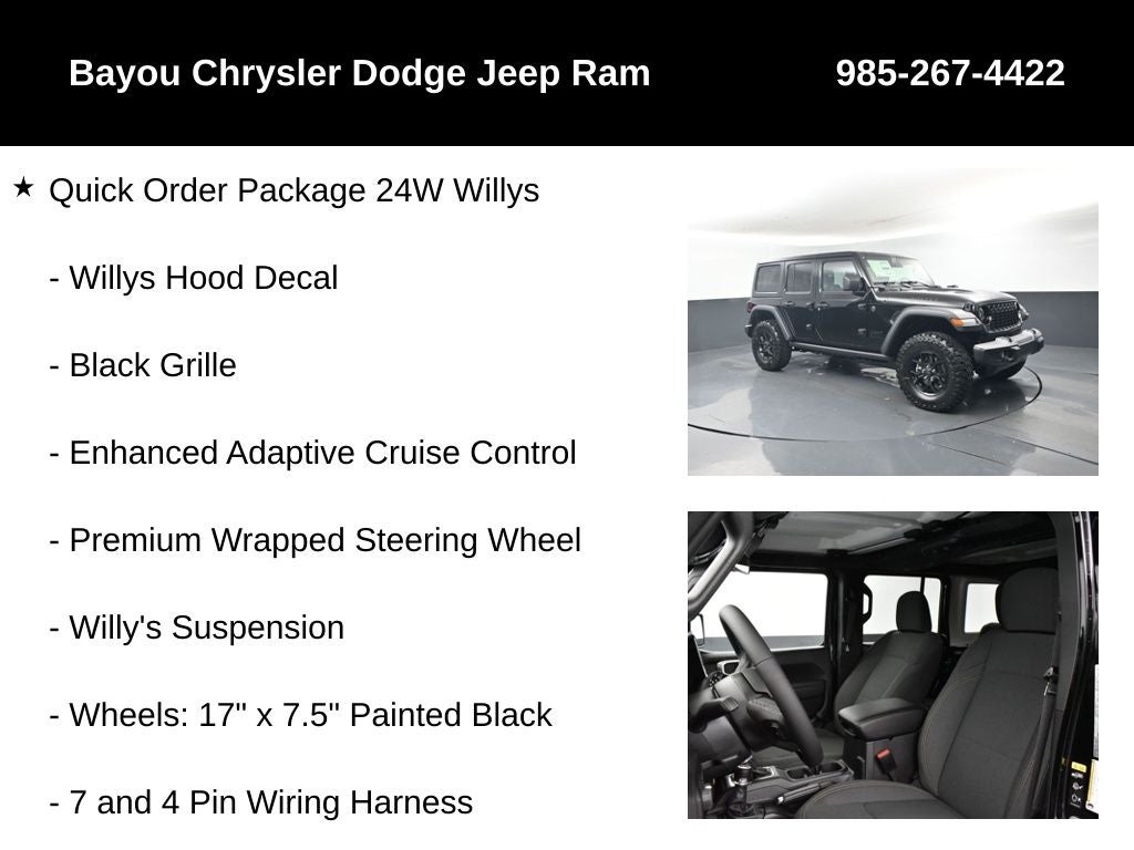 2026 Jeep Wrangler WRANGLER 4-DOOR WILLYS