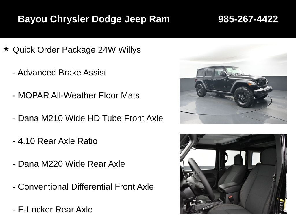 2026 Jeep Wrangler WRANGLER 4-DOOR WILLYS