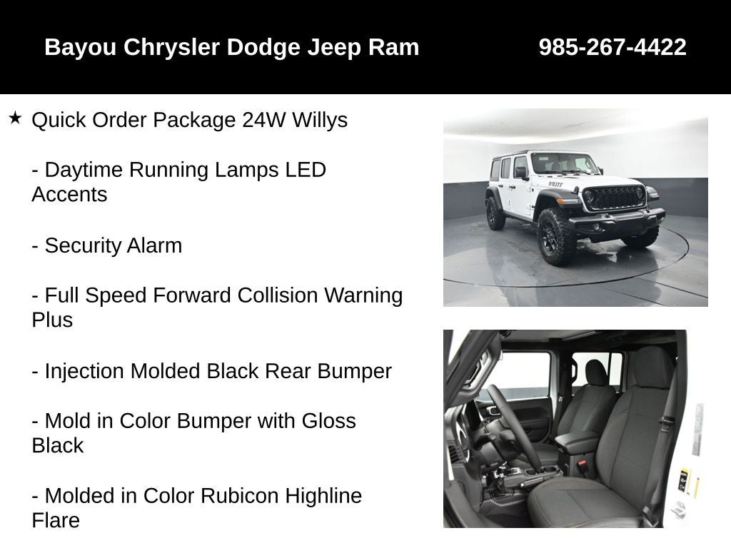 2026 Jeep Wrangler WRANGLER 4-DOOR WILLYS