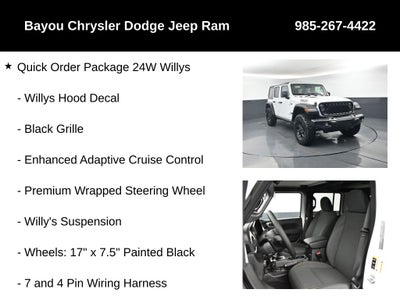 2026 Jeep Wrangler WRANGLER 4-DOOR WILLYS