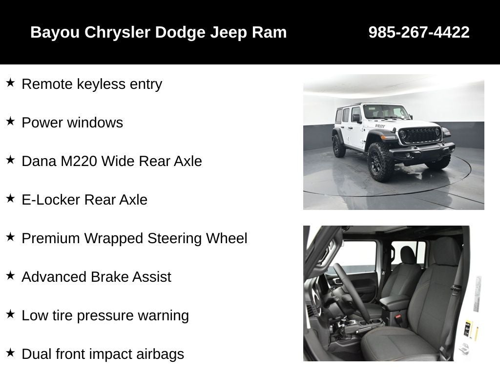 2026 Jeep Wrangler WRANGLER 4-DOOR WILLYS