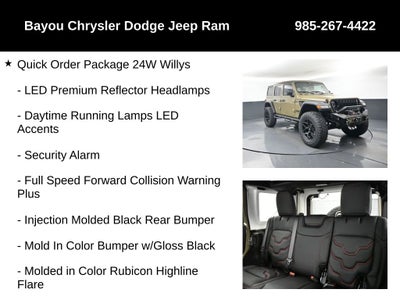 2025 Jeep Wrangler WRANGLER 4-DOOR WILLYS SCA Black Widow