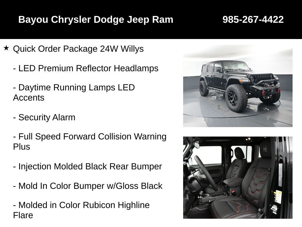 2025 Jeep Wrangler WRANGLER SCA Black Widow