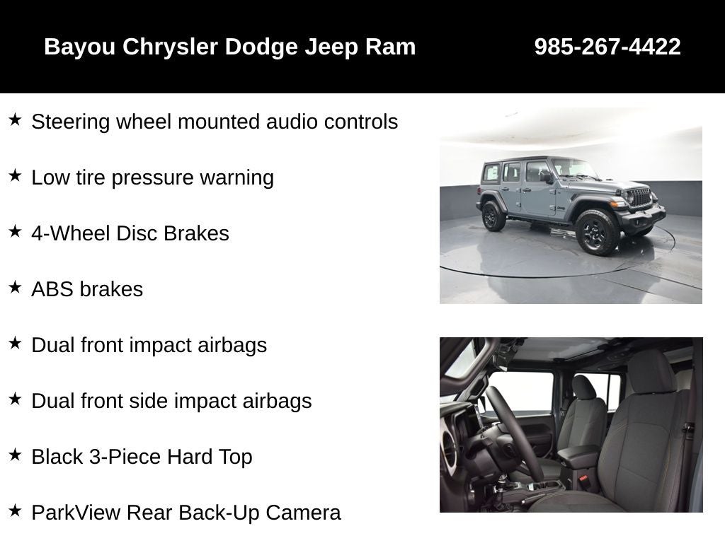 2026 Jeep Wrangler WRANGLER 4-DOOR SPORT