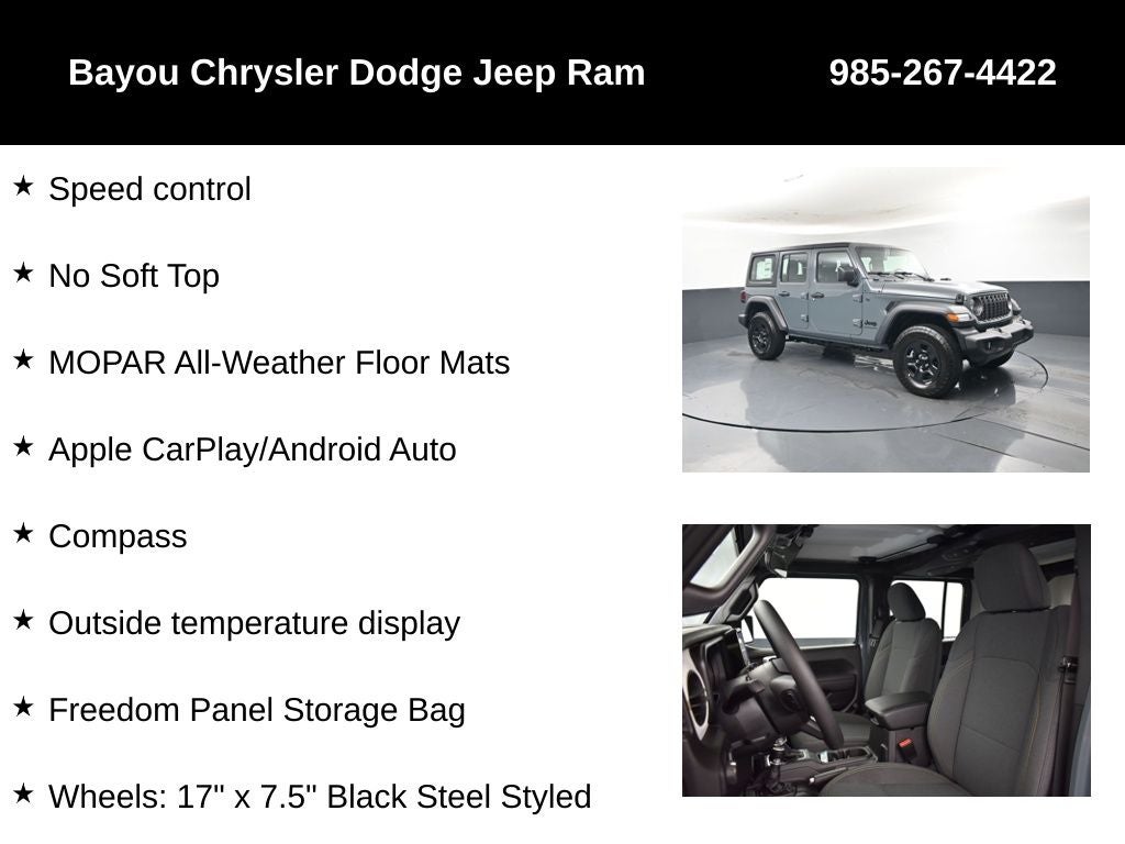 2026 Jeep Wrangler WRANGLER 4-DOOR SPORT