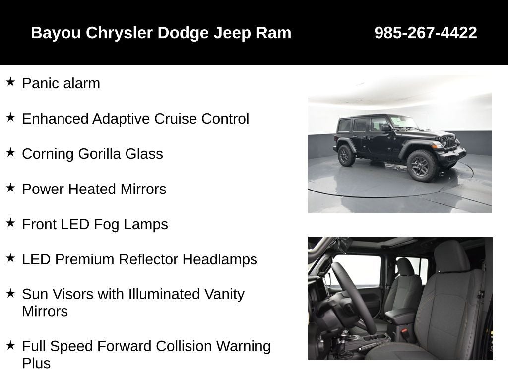 2026 Jeep Wrangler WRANGLER 4-DOOR SPORT S
