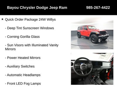 2026 Jeep Wrangler WRANGLER 4-DOOR WILLYS