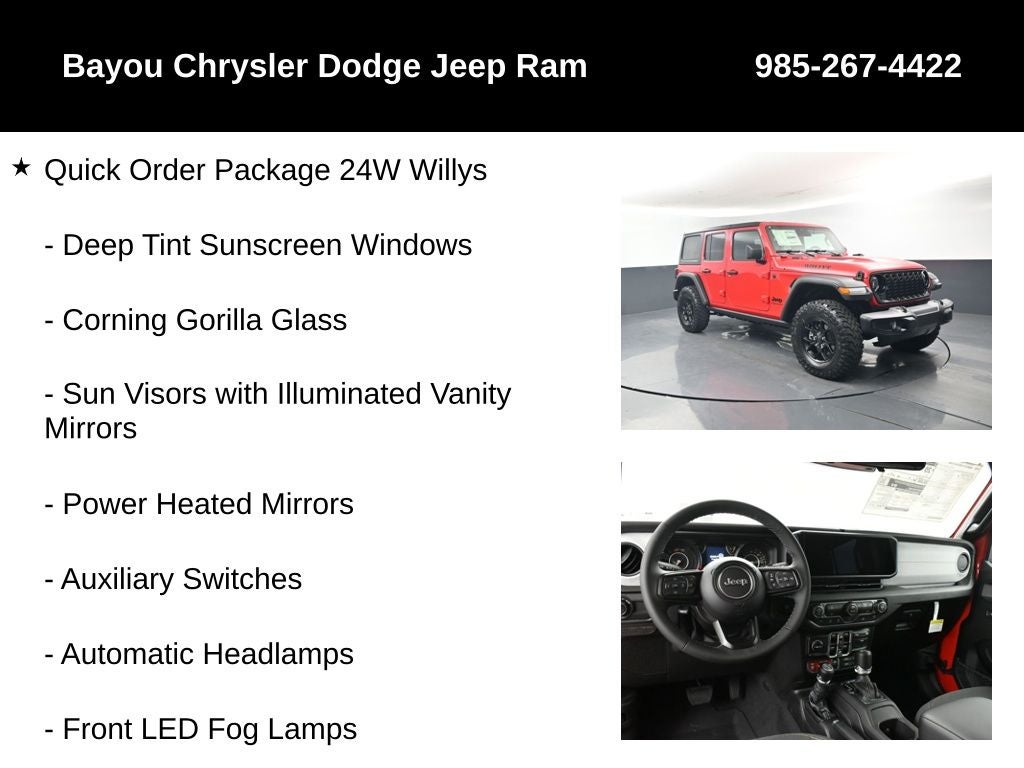 2026 Jeep Wrangler WRANGLER 4-DOOR WILLYS