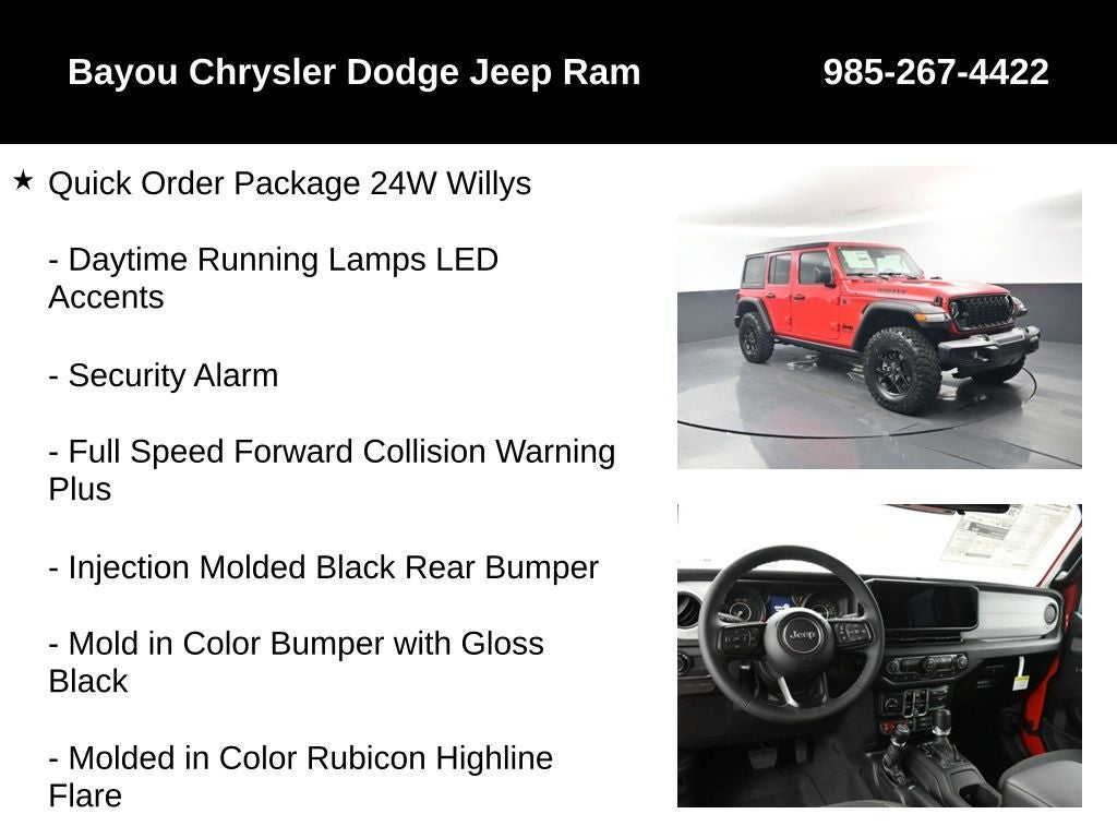 2026 Jeep Wrangler WRANGLER 4-DOOR WILLYS