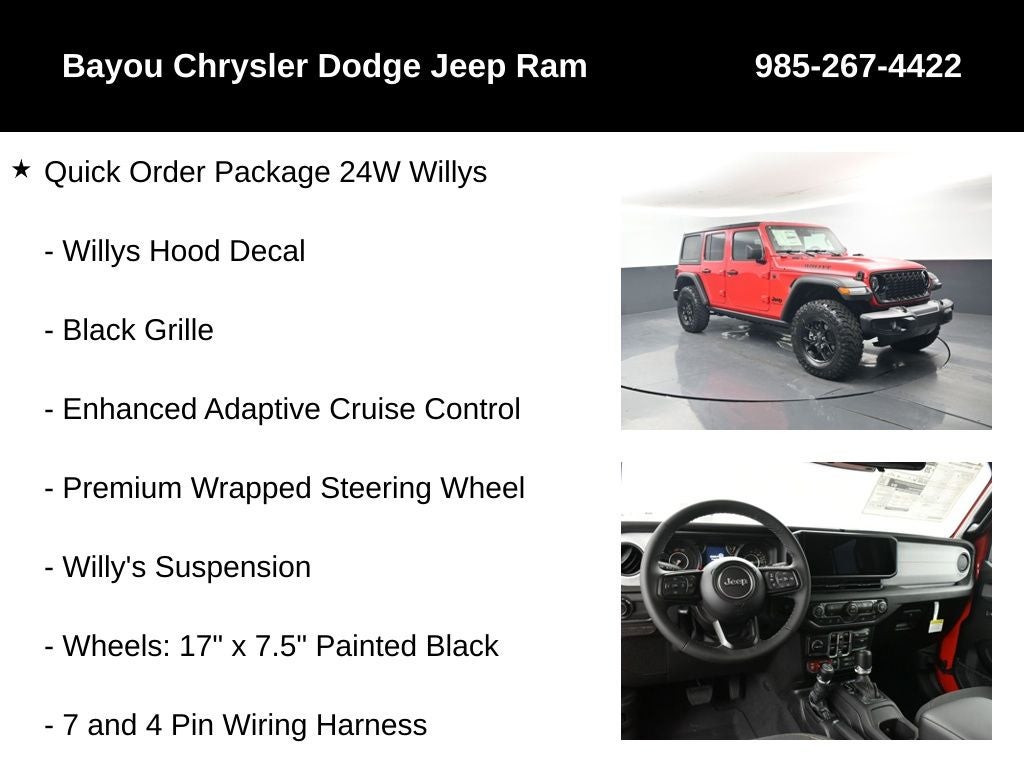 2026 Jeep Wrangler WRANGLER 4-DOOR WILLYS