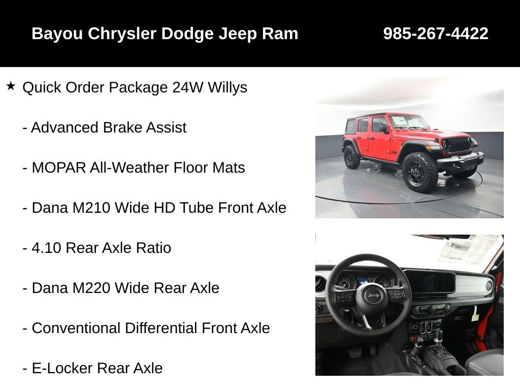 2026 Jeep Wrangler WRANGLER 4-DOOR WILLYS
