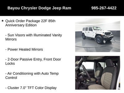 2026 Jeep Wrangler WRANGLER 4-DOOR 85TH ANNIVERSARY EDITION