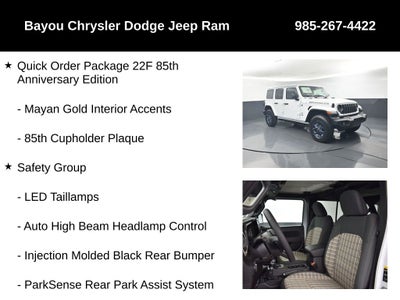 2026 Jeep Wrangler WRANGLER 4-DOOR 85TH ANNIVERSARY EDITION